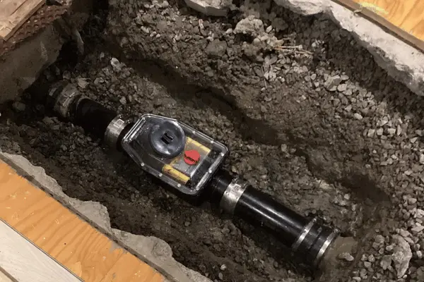 backwater valve installation.