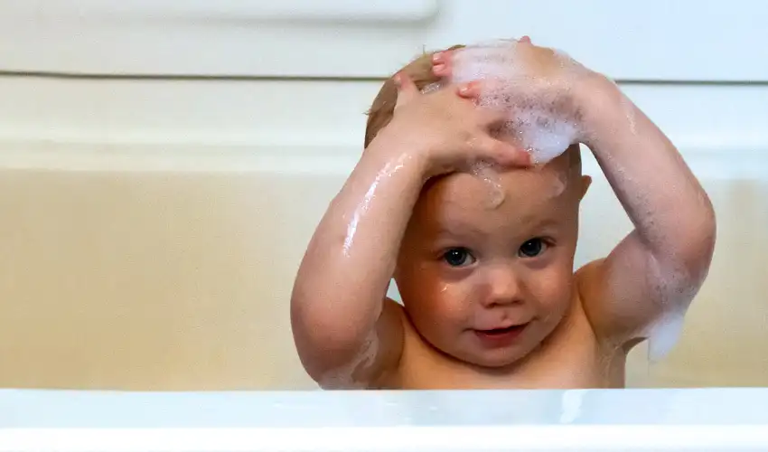 Baby in a bath