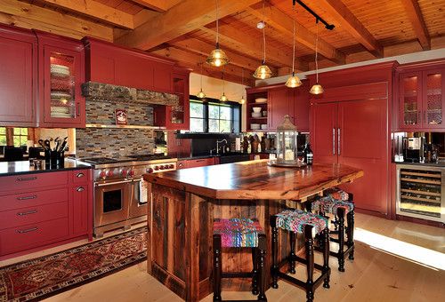 Bold Rustic Kitchen