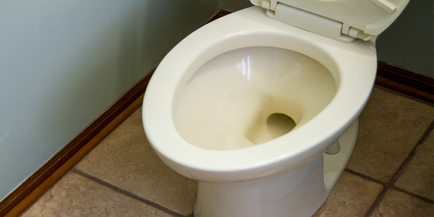 White toilet