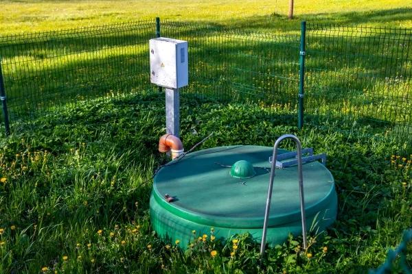 Septic tank installation, water treatment tank