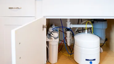 Under-sink well-water treatment system