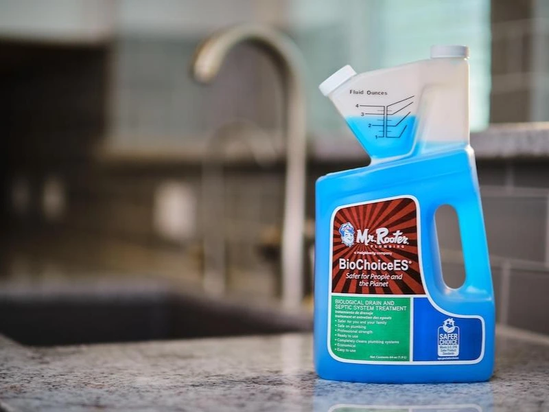 Mr. Rooter BioChoiceEs drain cleaner.
