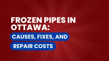 Frozen Pipes in Ottawa graphic.