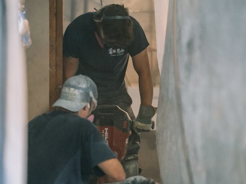 Plumbing digging repairs image.