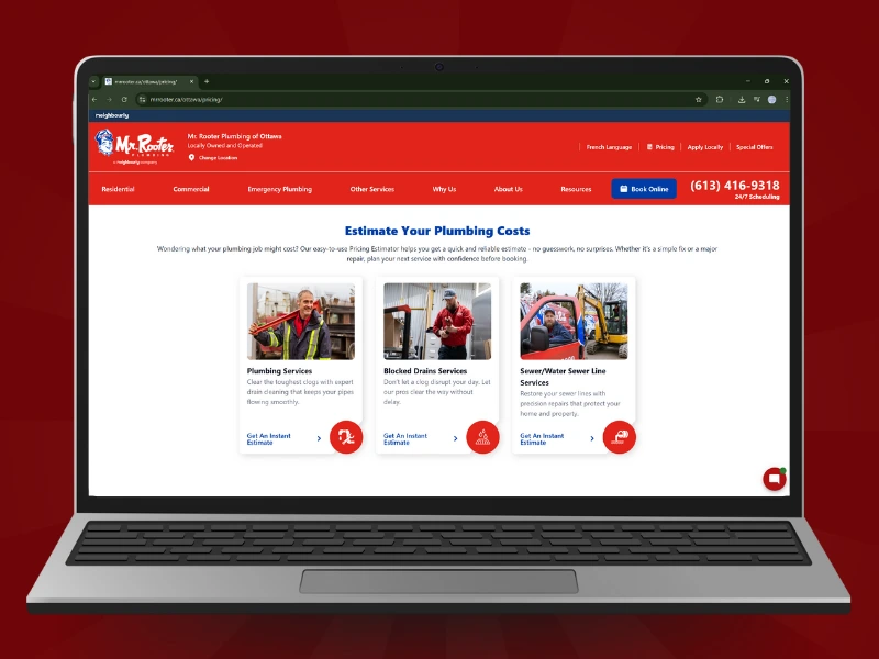Pricing Estimator step 1 graphic.