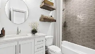 modern bathroom.